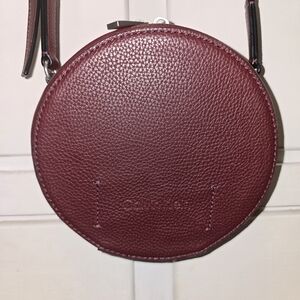Calvin Klein Burgundy Round Crossbody Bag